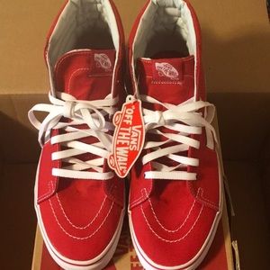 Red vans sz 10